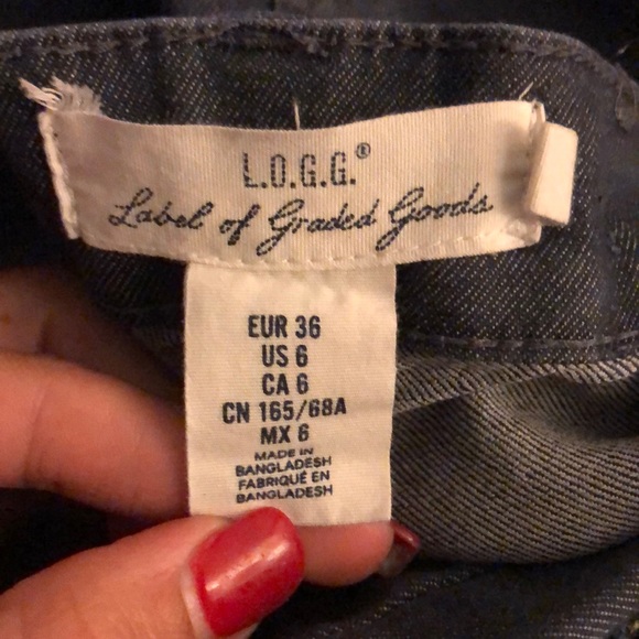 H&M LOGG Dark Blue Skinny Jeans -Size 6 - Picture 8 of 8
